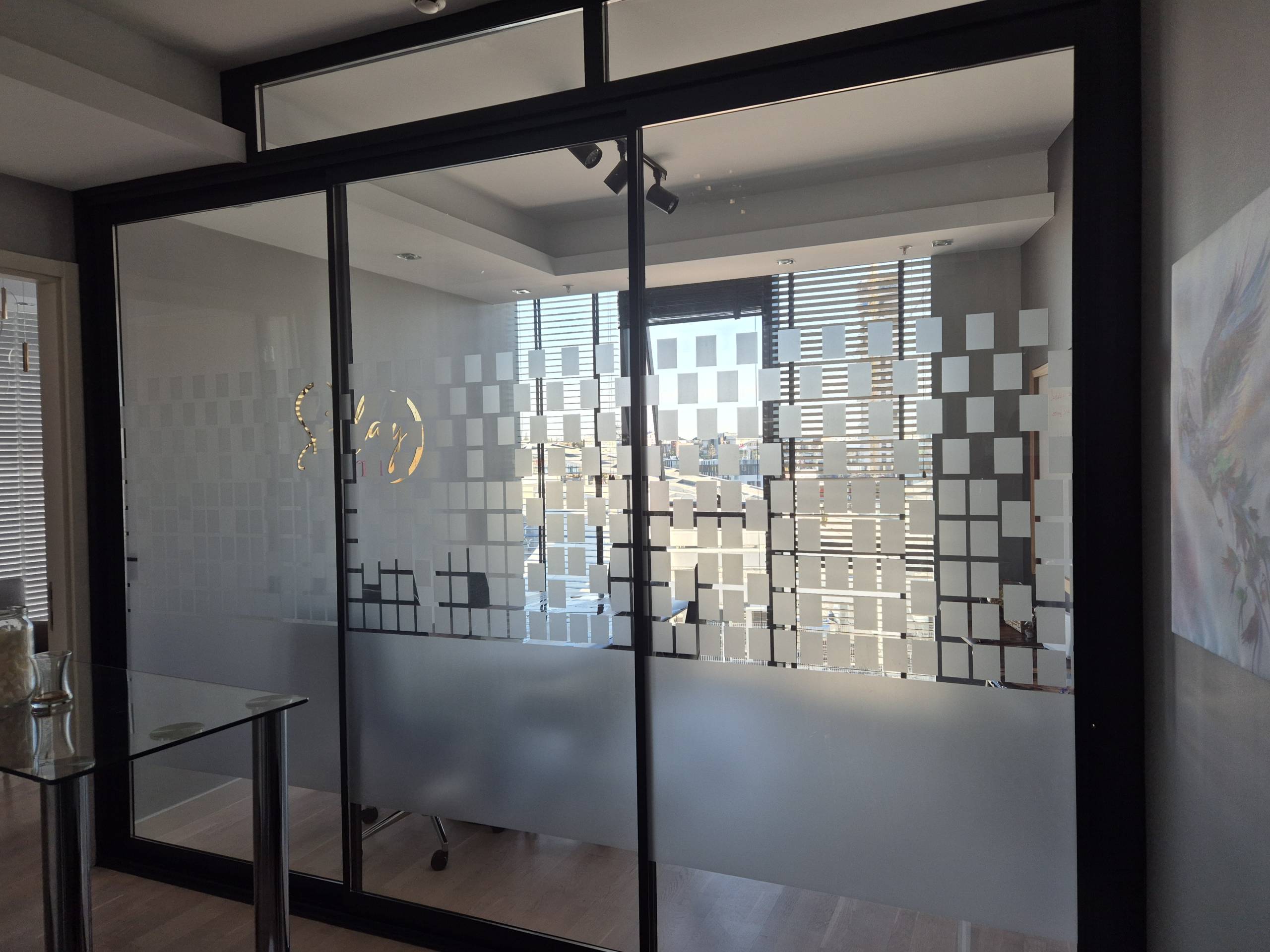 Ankara Buzlu Cam Giydirme | Ofis Cam Kaplama ve Folyo Uygulama - Görsel 2